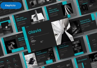 欧美简约时尚商务多用途keynote模板 - 顶尖PPT