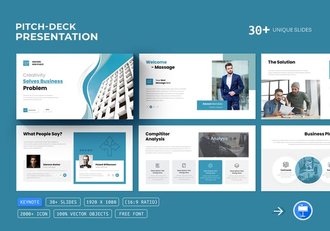 商务融资路演演讲计划Keynote模板 - 顶尖PPT