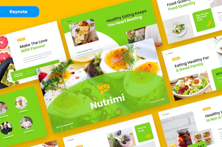 营养健康食品行业Keynote模板 - 顶尖PPT