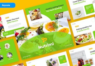 营养健康食品行业Keynote模板 - 顶尖PPT