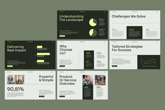 极简主义销售平台展示PPT模板 - 顶尖PPT