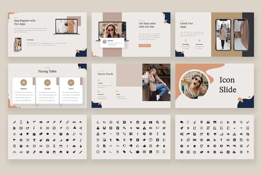 行业趋势与网红影响力keynote演示模板 - 顶尖PPT