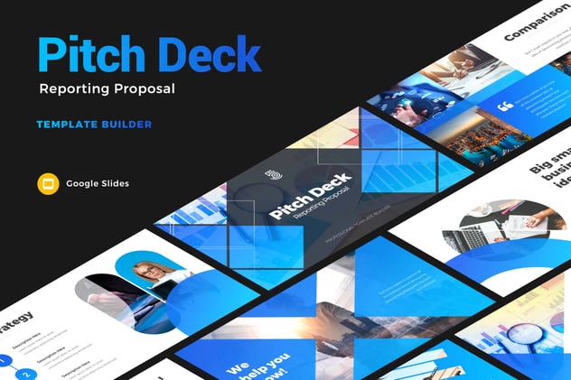 专业商务汇报信息图表提案PPT模板 - 顶尖PPT