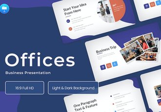 办公蓝色创意商务团队介绍年计划总结多用途keynote模板 - 顶尖PPT