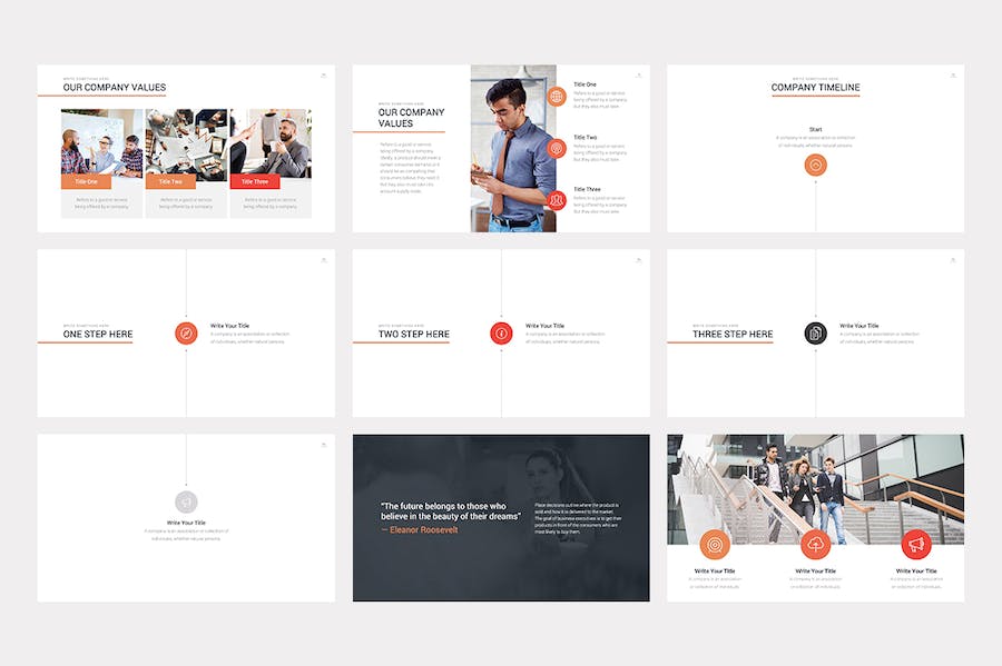 橙色大气企业项目合作商业计划工作总结商务通用keynote模板 - 顶尖PPT