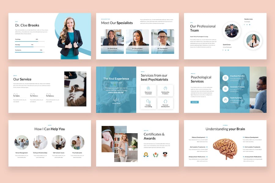 内科生理学医学PPT模板 - 顶尖PPT