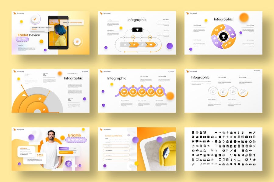 创意企业商务品牌推广宣传Keynote模板 - 顶尖PPT