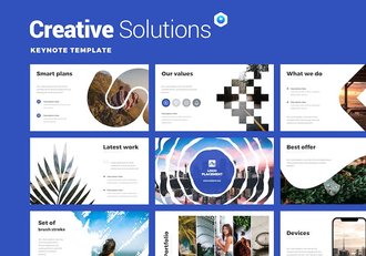 创意国外商业解决方案商业计划通用keynote动画 - 顶尖PPT