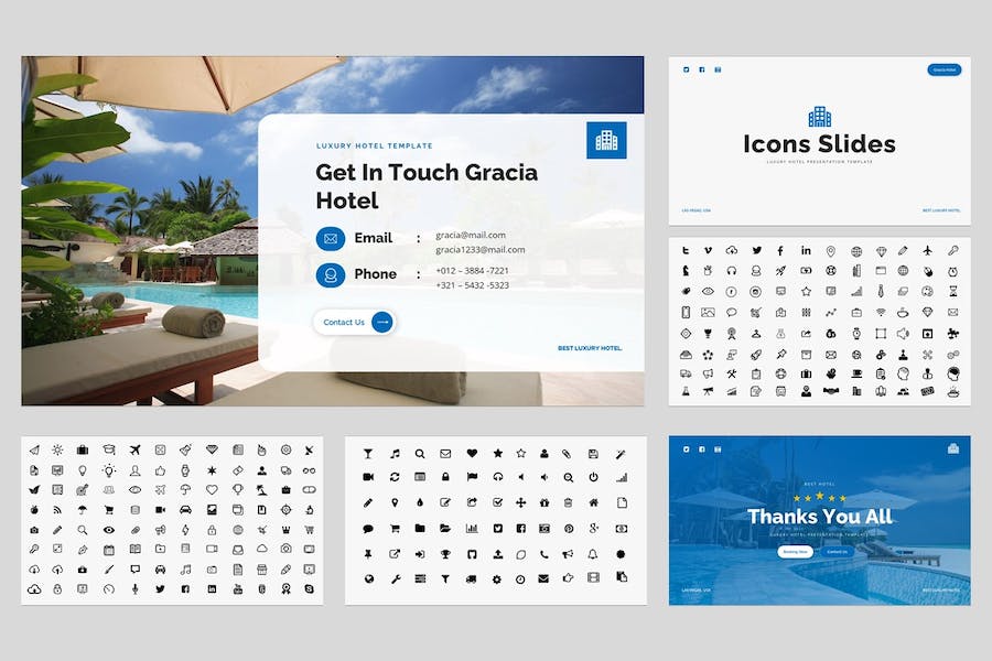 豪华酒店品牌推介宣传PPT模板 - 顶尖PPT