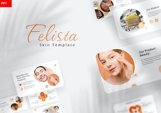 女性美容美妆主题PPT模板 - 顶尖PPT
