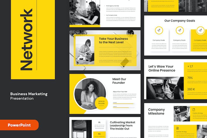 网络技术领域知识科普展示PPT模板 - 顶尖PPT