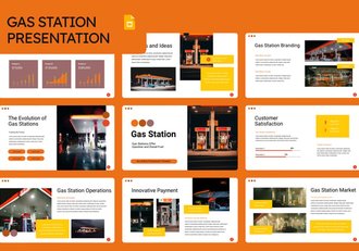 汽车加油站项目规划年度报告PPT模板 - 顶尖PPT