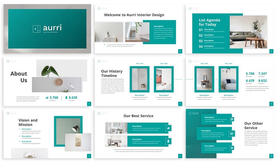 室内设计keynote模板 - 顶尖PPT