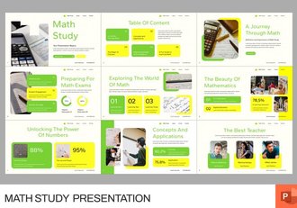 数学学习教育培训PPT模板 - 顶尖PPT
