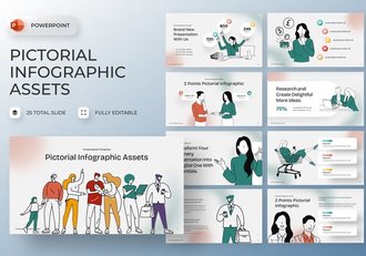 商务人物矢量插画图形PPT模板 - 顶尖PPT