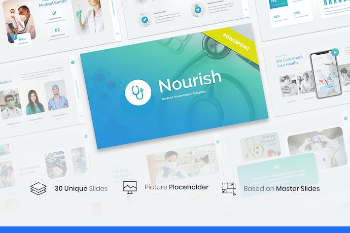 医疗滋补主题幻灯片PPT模板 - 顶尖PPT