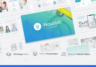 医疗滋补主题幻灯片PPT模板 - 顶尖PPT