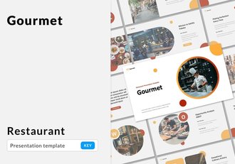 美食餐厅主题keynote模板 - 顶尖PPT