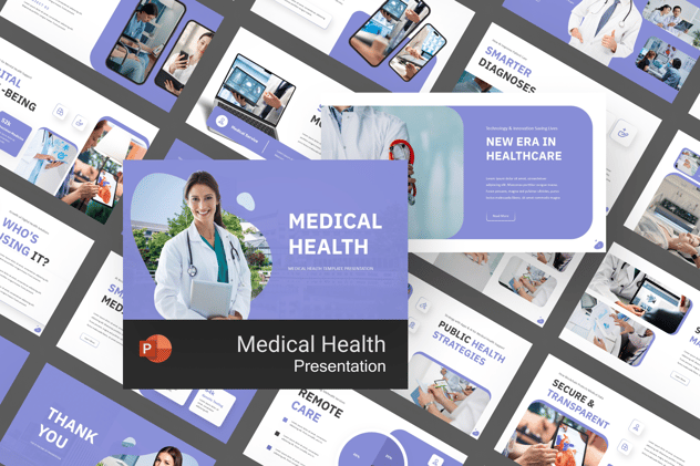 医疗健康疾病预防诊断治疗与康复PPT模板 - 顶尖PPT