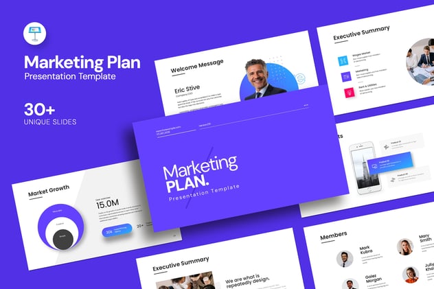 营销计划推广品牌策略Keynote模板 - 顶尖PPT