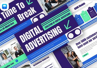 数字广告新趋势主题keynote模板 - 顶尖PPT