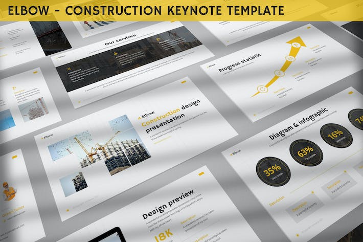 工程施工建筑keynote模板 - 顶尖PPT