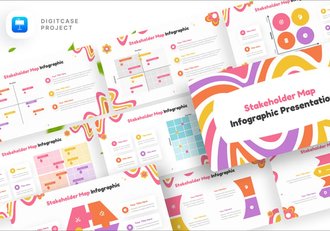 利益相关者地图信息图形keynote模板 - 顶尖PPT