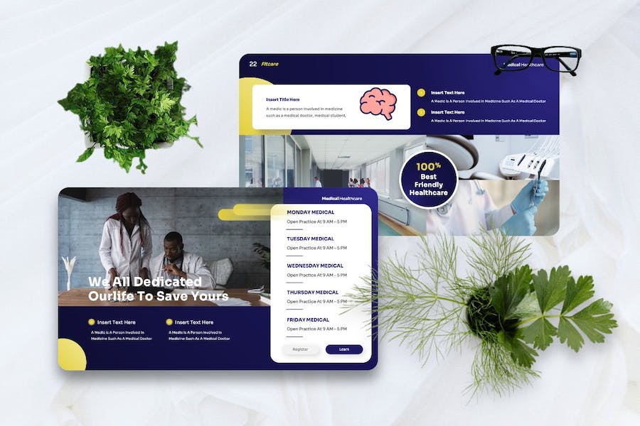 医疗保健健康服务讲述方案Keynote模板 - 顶尖PPT