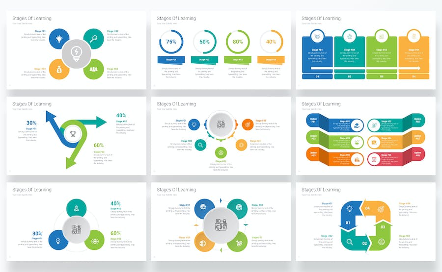 学习阶段教育培训课程PPT模板 - 顶尖PPT