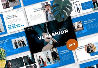 时尚服装男士穿搭商务推介PPT模板 - 顶尖PPT