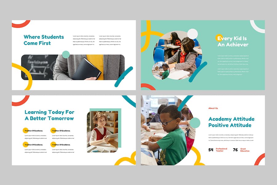 国外儿童教育学习Keynote模板 - 顶尖PPT