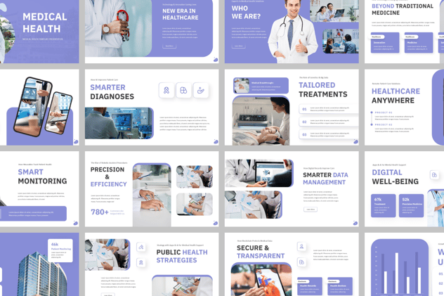 医疗健康疾病预防诊断治疗与康复PPT模板 - 顶尖PPT