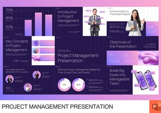 项目管理商业会议PPT模板 - 顶尖PPT