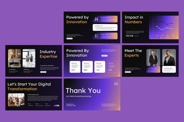 数字营销代理公司服务方案推广PPT模板 - 顶尖PPT