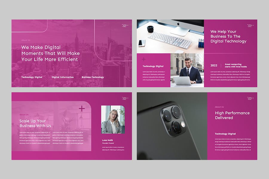 科技产品互联网创新技术Keynote模板 - 顶尖PPT