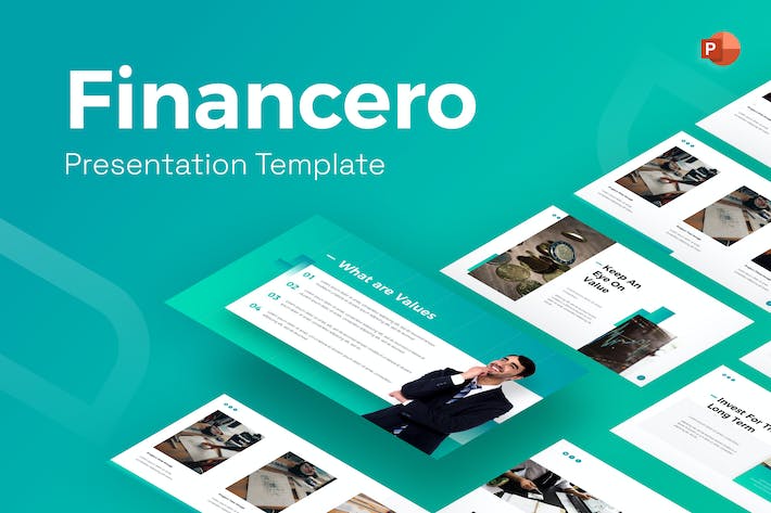 大气企业合作商业计划团队介绍金融专业通用PPT模板 - 顶尖PPT