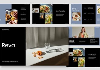 餐饮商业运营介绍展示PPT模板 - 顶尖PPT