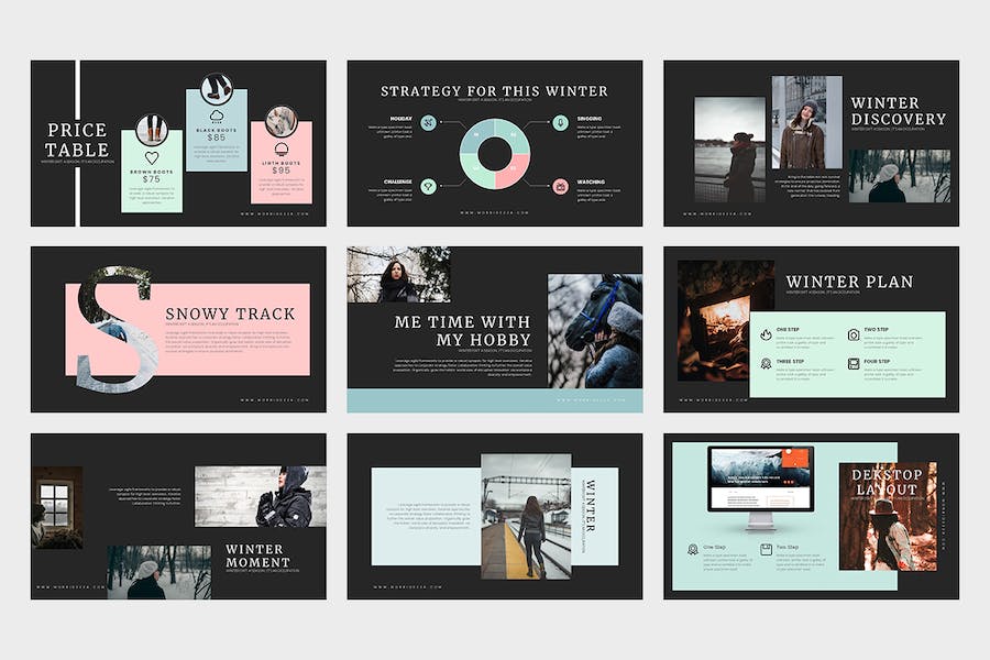 冬季主题活动宣传推广PPT模板 - 顶尖PPT