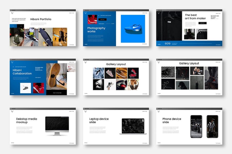 户外休闲运动鞋流行运动服饰竞品分析国外keynote模板 - 顶尖PPT