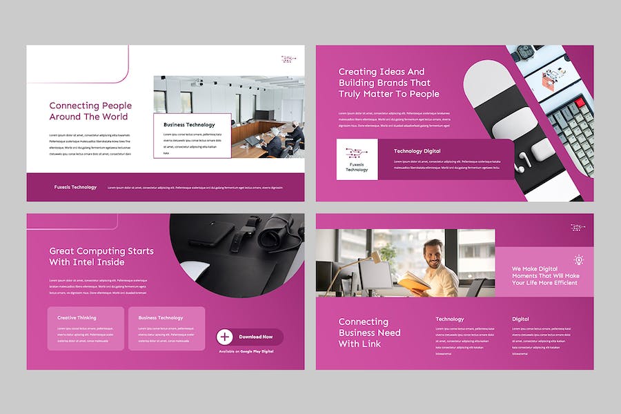 科技产品互联网创新技术Keynote模板 - 顶尖PPT