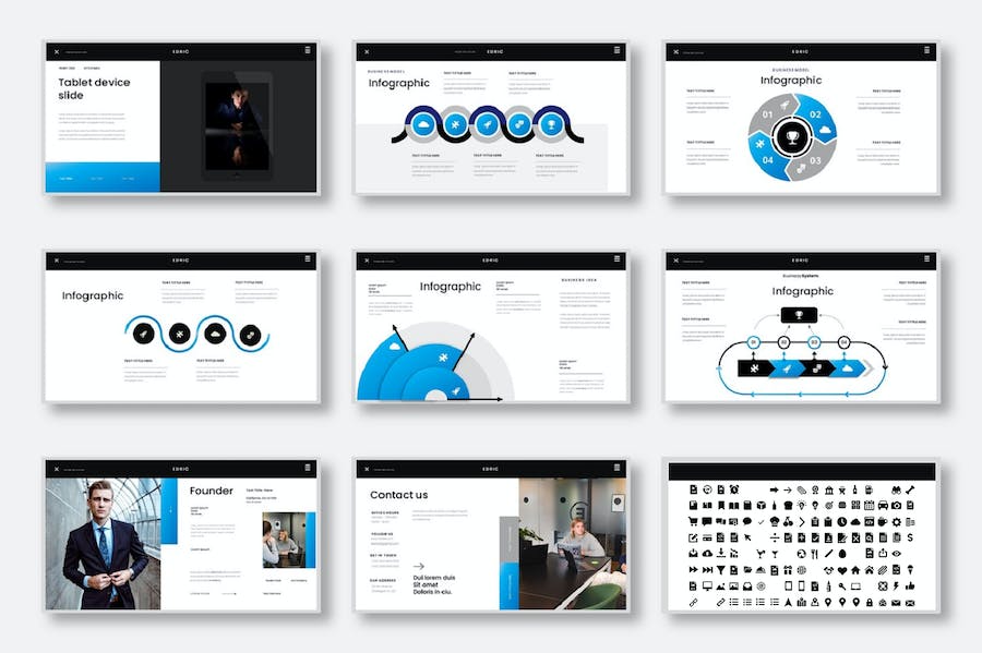 欧美商务商业PPT模板 - 顶尖PPT