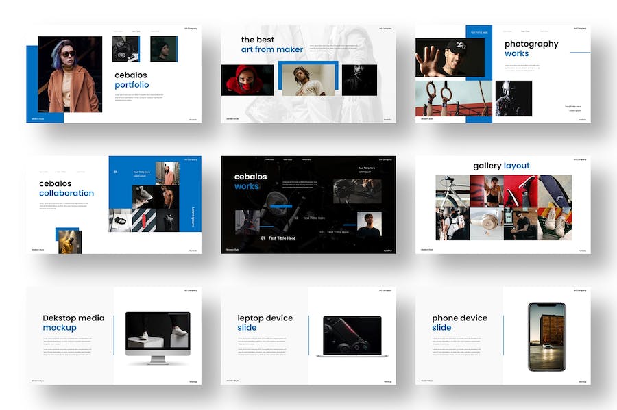 城市摄影展示产品营销策划品牌展示多用途PPT模板 - 顶尖PPT