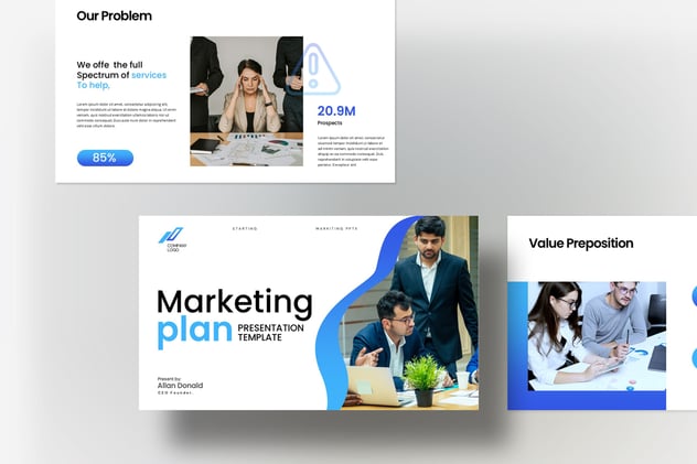 营销计划战略推广策略方案Keynote模板 - 顶尖PPT