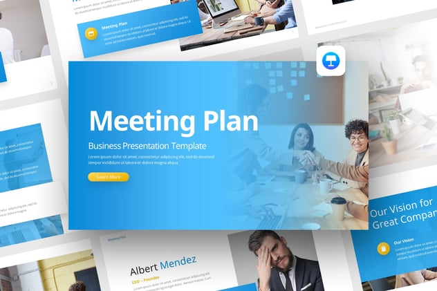 会议计划业务合作keynote模板 - 顶尖PPT