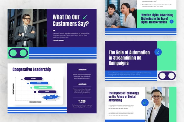 数字广告新趋势主题keynote模板 - 顶尖PPT