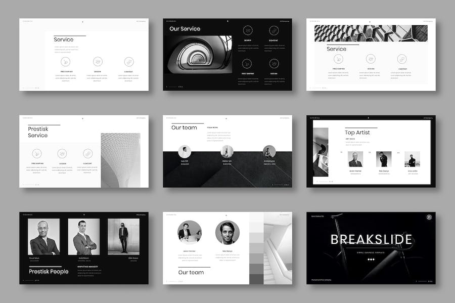 商务服务方案演讲营销策略PPT模板 - 顶尖PPT