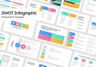 SWOT信息图形PPT模板 - 顶尖PPT