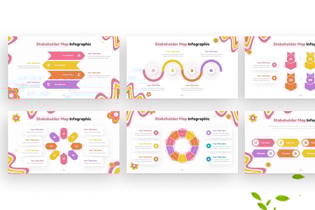 利益相关者地图信息图形keynote模板 - 顶尖PPT