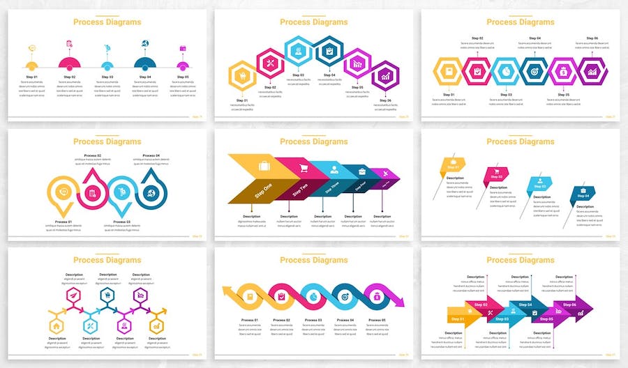 流程图表演示分析展示PPT模板 - 顶尖PPT