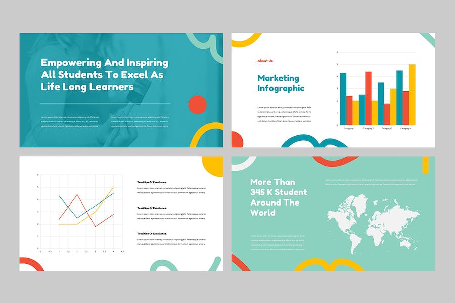 国外儿童教育学习Keynote模板 - 顶尖PPT